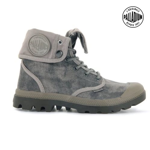 Dámské Boty Palladium Pampa Baggy WAX Šedé | CZ BSW-13K